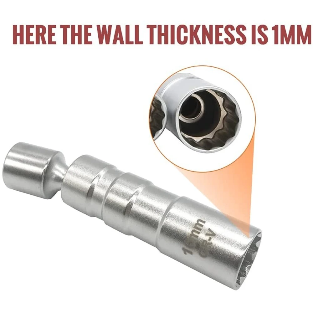 Sada 2 flexibilních magnetických klíčů na svíčky 14 mm a 16 mm TSX TOOL