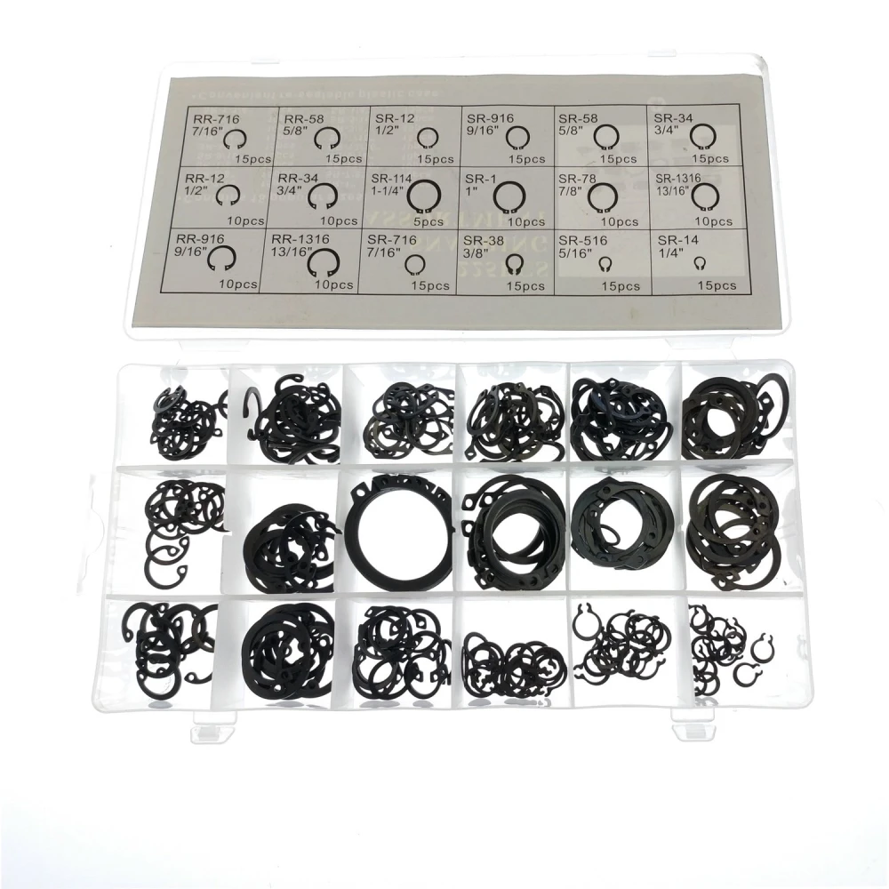 Pack de anillos de retención Seeger TSX TOOL en surtido de 225 piezas