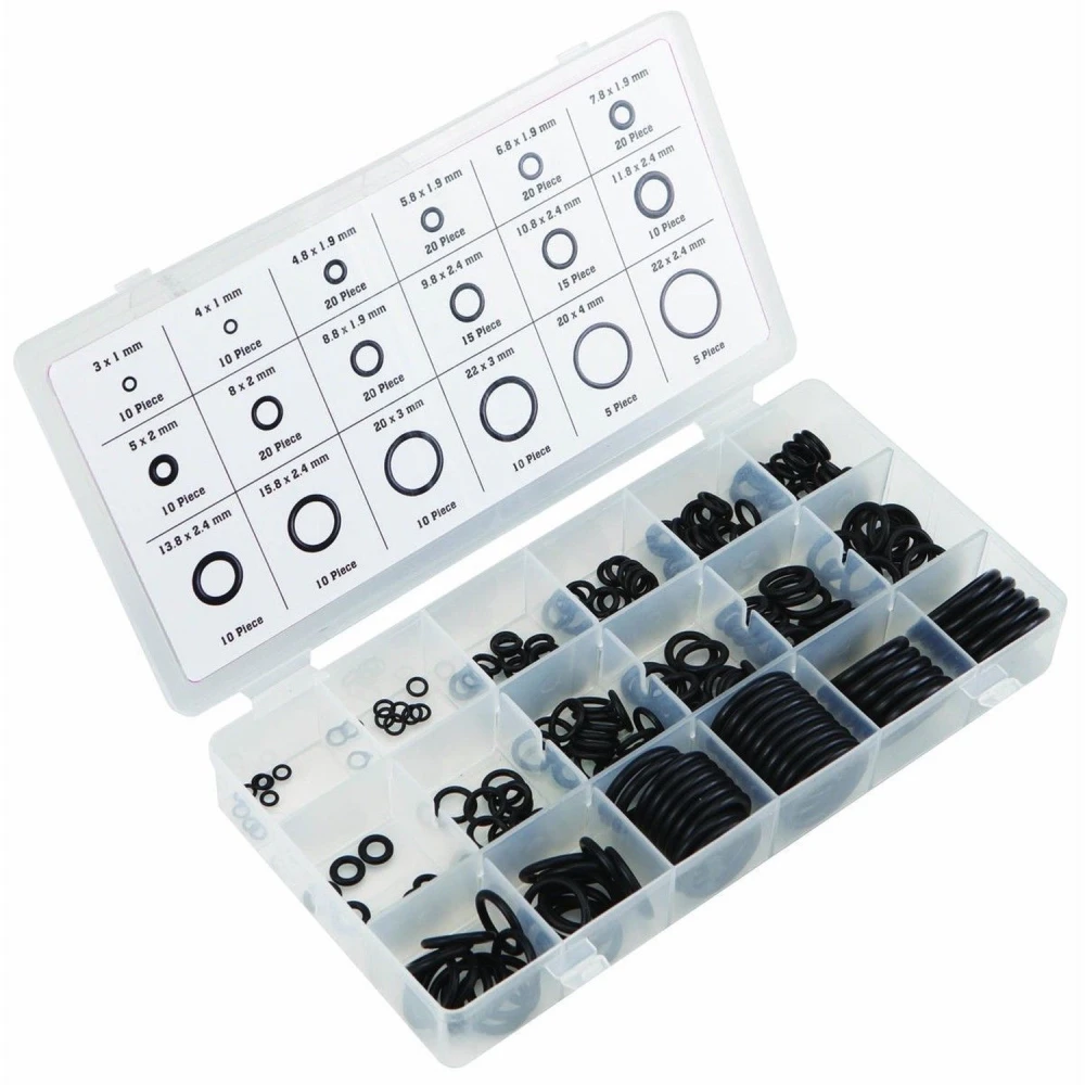 Set completo de gomas métricas para automoción y bricolaje