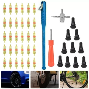 Sada na opravu pneumatik a vytažení ventilků TSX TOOL 43 ks