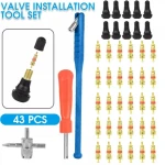 Sada na opravu pneumatik a vytažení ventilků TSX TOOL 43 ks