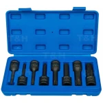 Sada nástrčných bitů Torx 1/2 T30-T80 - 8 ks TSX TOOL