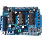 L293d Arduino Shield driver pro řízení a rozšíření DC a krokových motorů