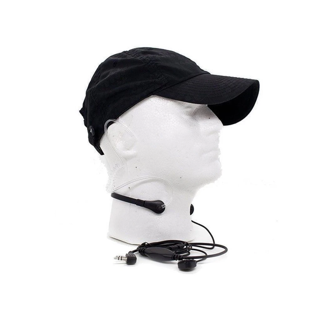 Accesorio de comunicación para walkie talkie Baofeng con laringófono y velcro