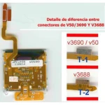 LCD Motorola V3688 s flex kabelem pro opravu a výměnu