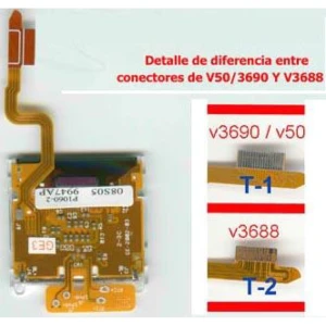 satkit LCD Motorola V3688 s flex kabelem pro opravu a výměnu