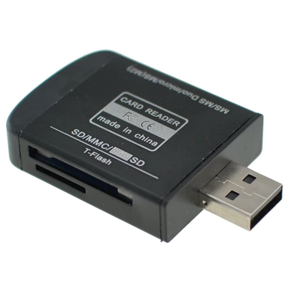 Univerzální USB 2.0 čtečka paměťových karet pro Micro SD, MMC, SDHC, TF a M2
