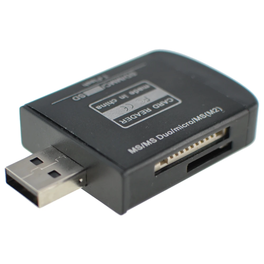 Univerzální USB 2.0 čtečka paměťových karet pro Micro SD, MMC, SDHC, TF a M2