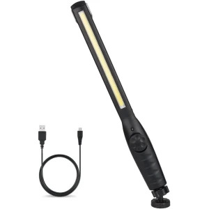 Nabíjecí LED dílenská svítilna se 4 režimy a magnetickou základnou