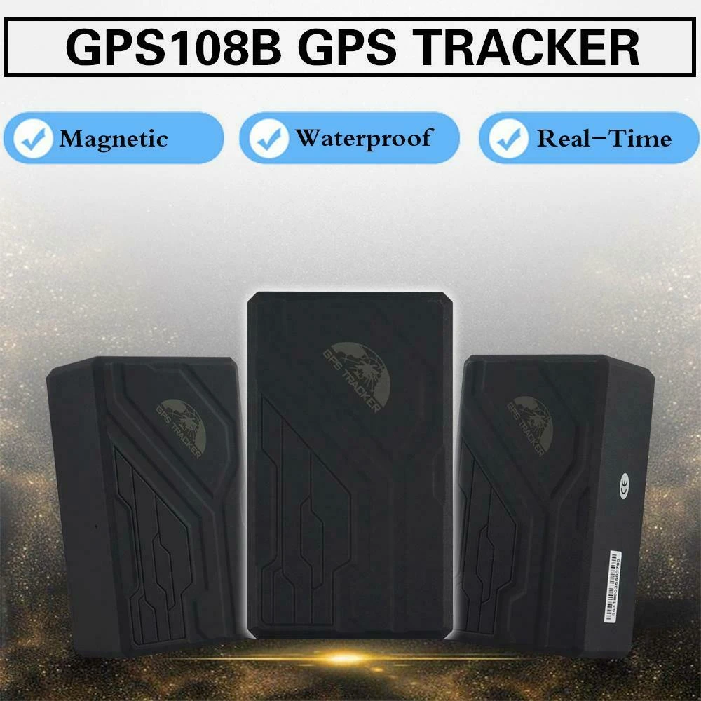 GPS lokátor do auta TK108B s dlouhou výdrží, SOS alarmem a magnetickou základnou
