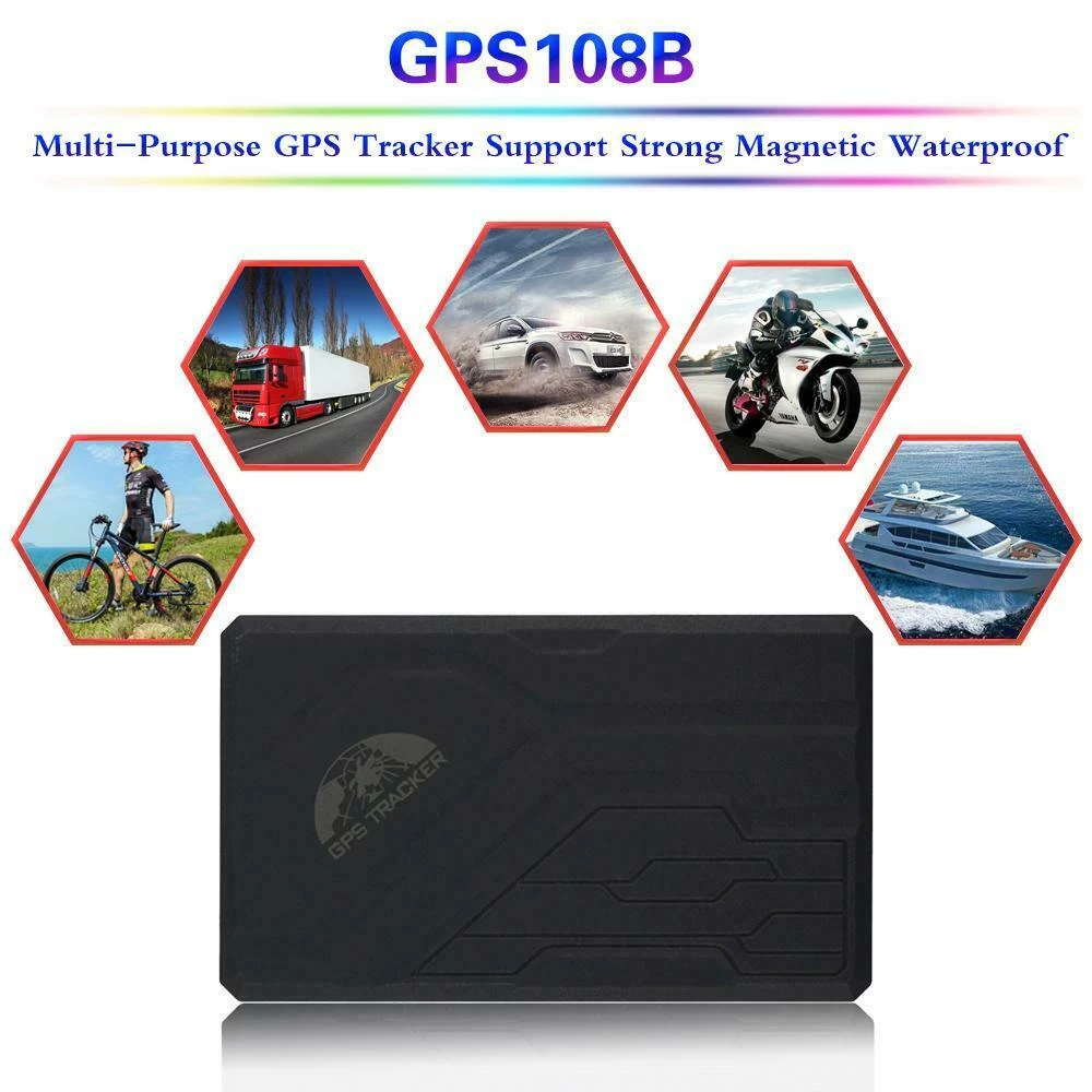 GPS lokátor do auta TK108B s dlouhou výdrží, SOS alarmem a magnetickou základnou