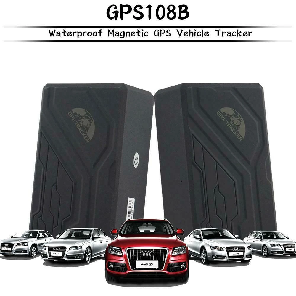 GPS lokátor do auta TK108B s dlouhou výdrží, SOS alarmem a magnetickou základnou