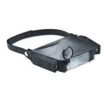 Čelní lupa s osvětlením a nastavitelným zvětšením, hands-free