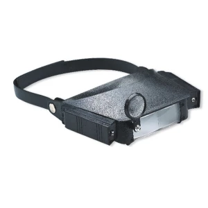 Čelní lupa s osvětlením a nastavitelným zvětšením, hands-free