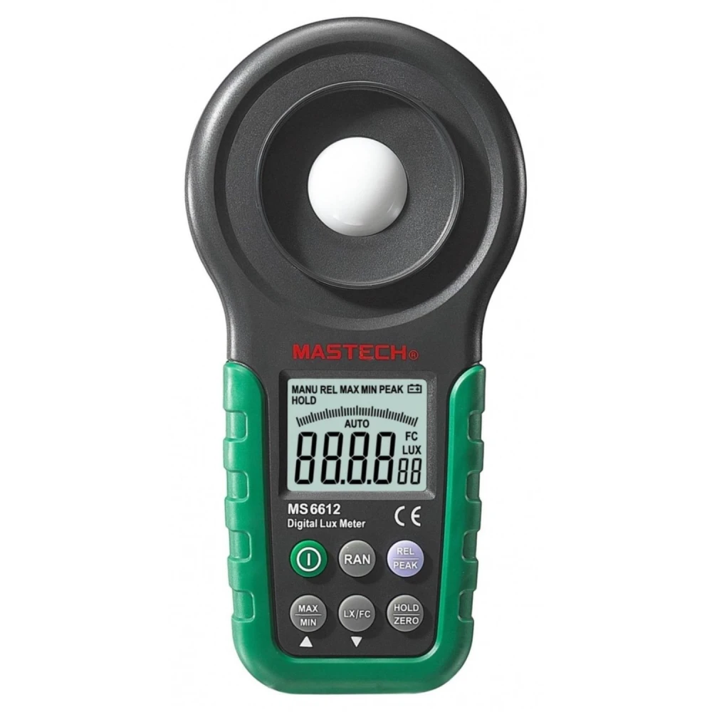 Profesionální luxmetr Mastech MS6612 pro přesné měření světla