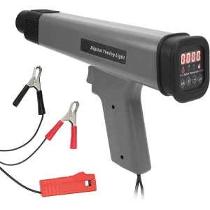 Digitální indukční stroboskopická lampa pro auta a motorky 12V s kleštěmi