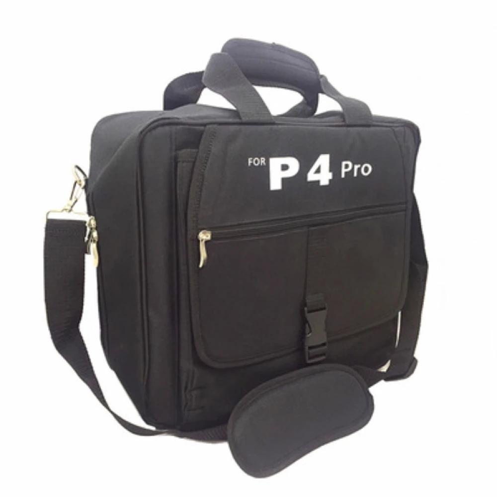 Bolsa de viaje para PS4 Pro mostrando el bolsillo principal protector