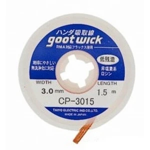 Odspájkovací měděný knot GOOT WICK CP-3015 pro profesionální opravy elektroniky
