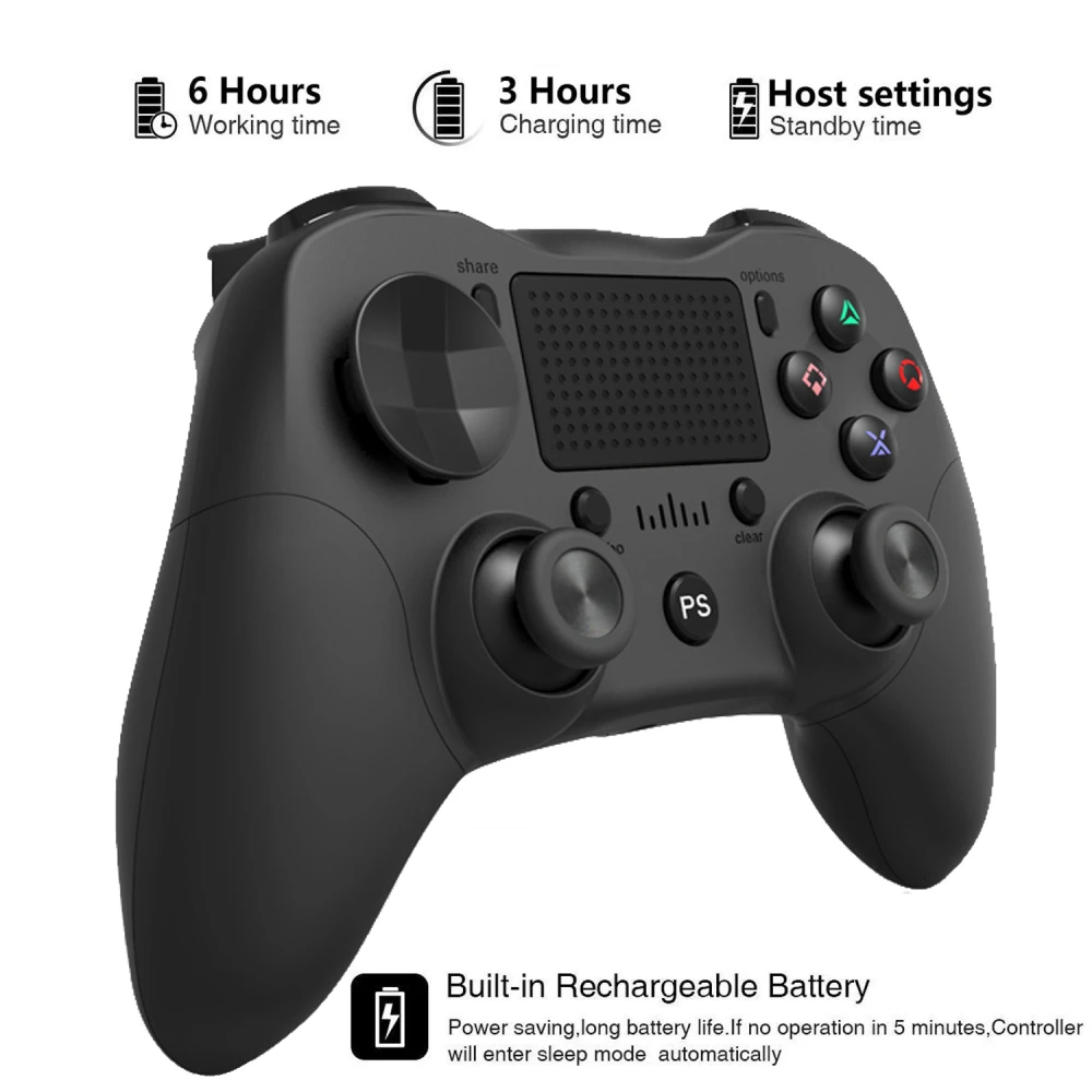 Bezdrátový bílý kompatibilní ovladač PS4 DoubleShock 4