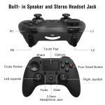 Bezdrátový kompatibilní ovladač PS4 černý DoubleShock 4
