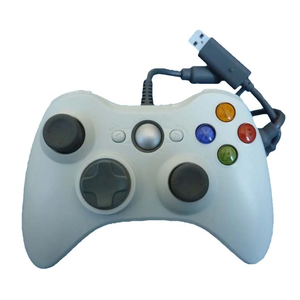 Bílý kabelový ovladač Xbox 360 kompatibilní - ergonomický a přesný