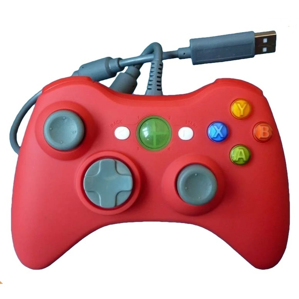 Červený kabelový ovladač pro Xbox 360 pro maximální pohodlí a kontrolu