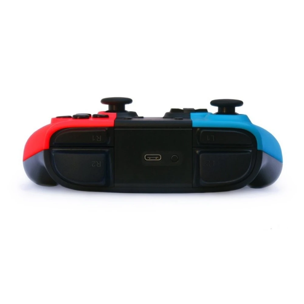 Bezdrátový ovladač kompatibilní s Nintendo Switch - modrý a červený joystick