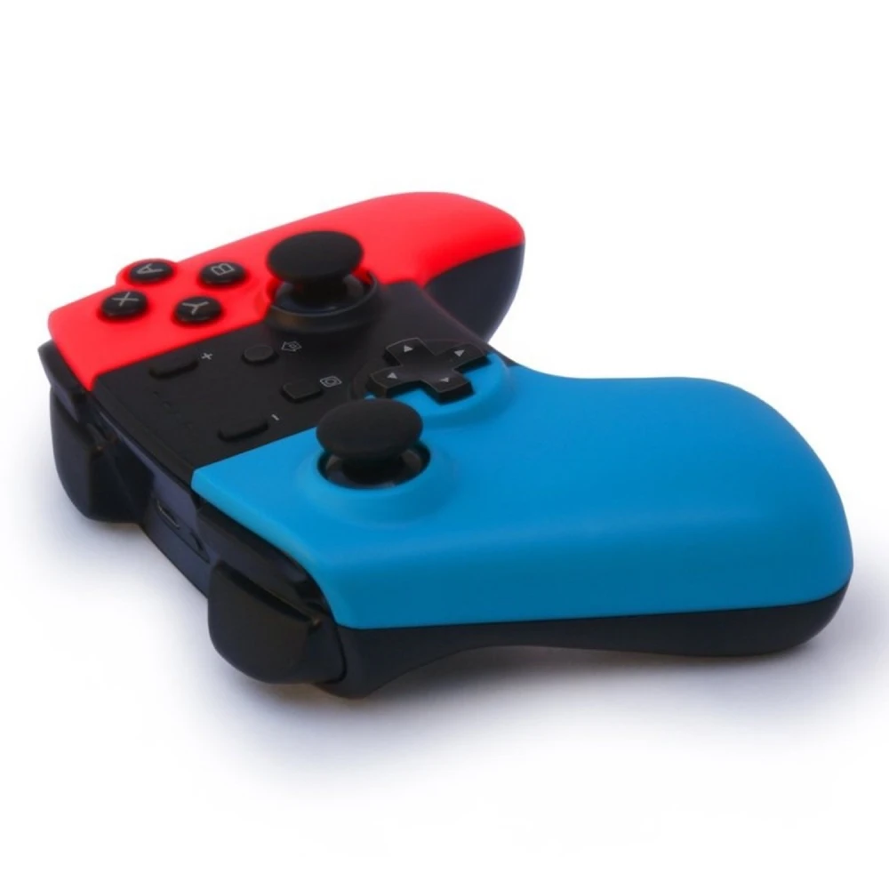 Bezdrátový ovladač kompatibilní s Nintendo Switch - modrý a červený joystick