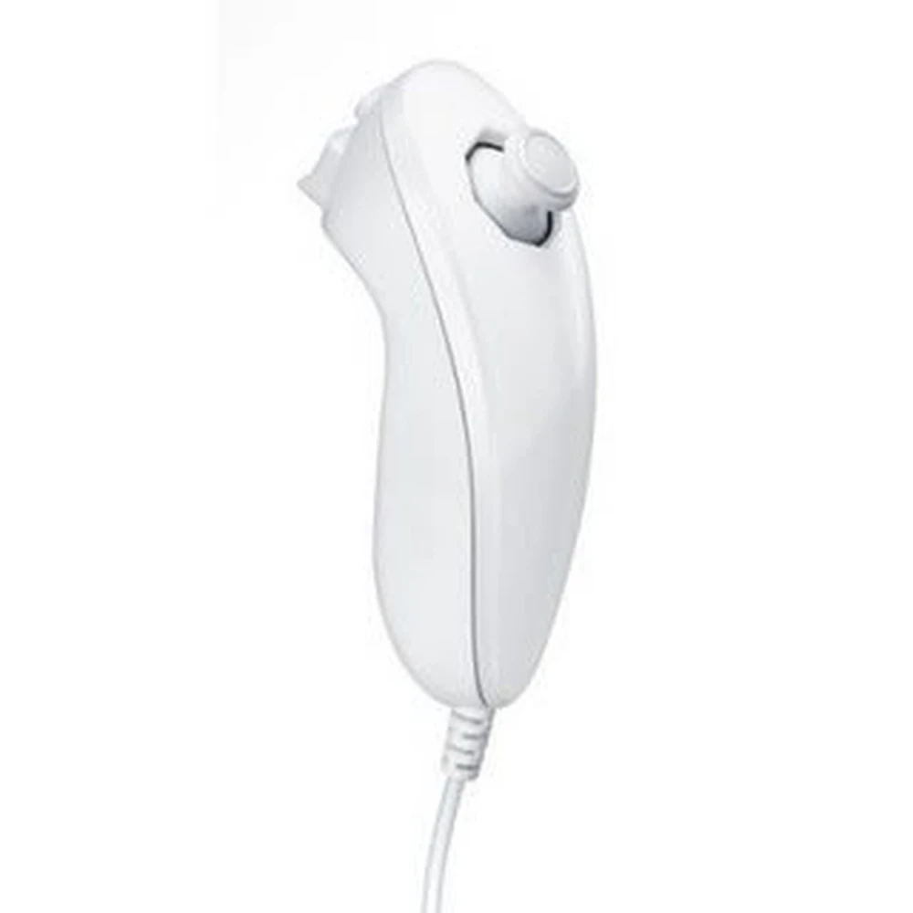 Bílý kompatibilní Nunchuck pro Wii pro přesné a pohodlné ovládání