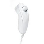 Bílý kompatibilní Nunchuck pro Wii pro přesné a pohodlné ovládání