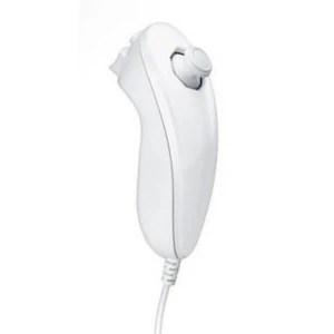 Bílý kompatibilní Nunchuck pro Wii pro přesné a pohodlné ovládání
