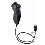 Kompatibilní černý Wii Nunchuck ovladač pro přesné ovládání ve hrách Wii