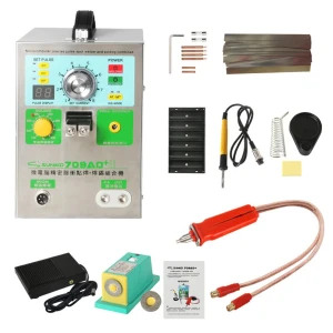 Bodovací svářečka Sunkko 709AD+ 220V se svářečkou pro baterie 18650