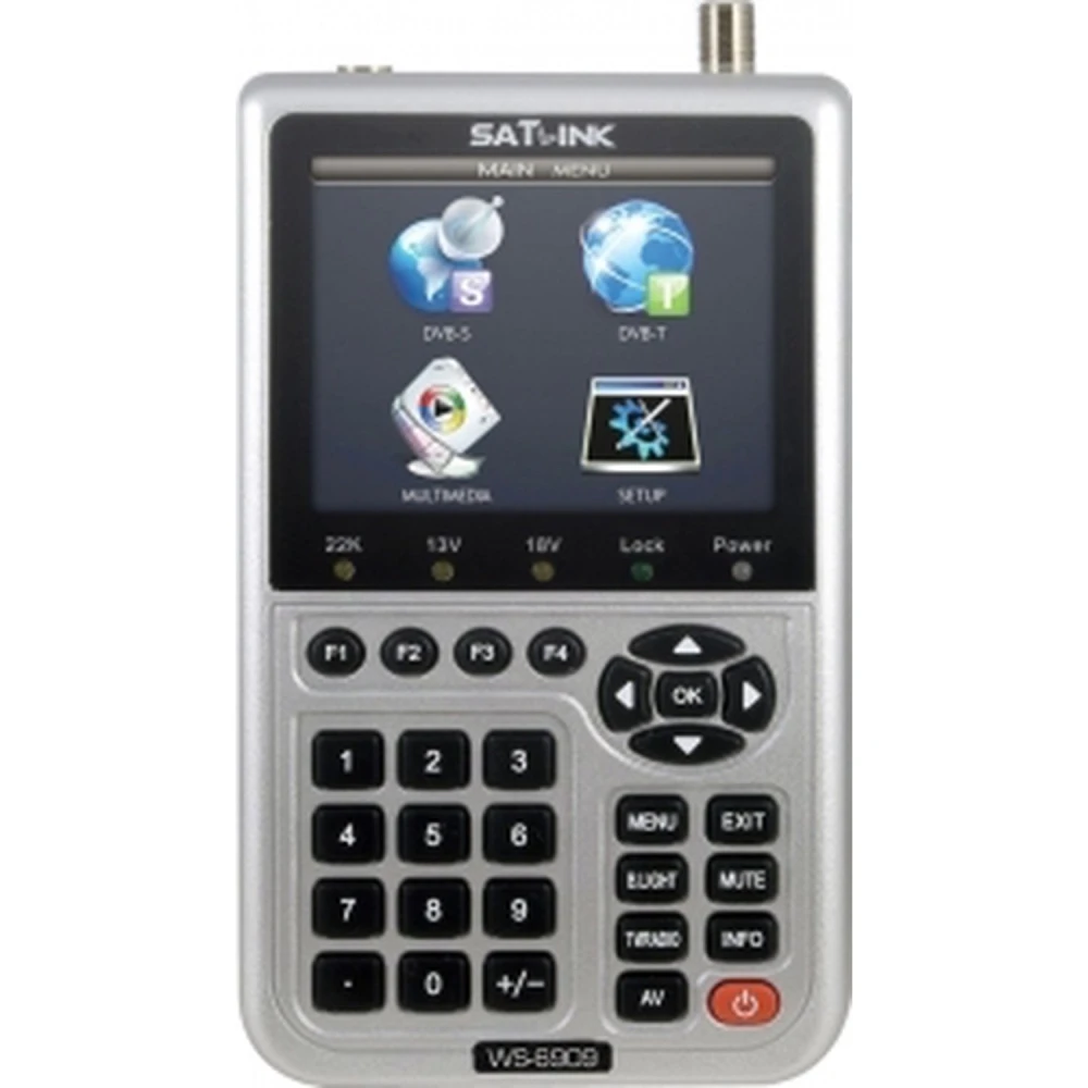 Digitální měřič a analyzátor TV Satlink WS-6909 pro DVB-T a DVB-S