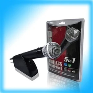 Bezdrátový mikrofon pro PS2 PS3 Xbox 360 Wii PC Pega 5 v 1