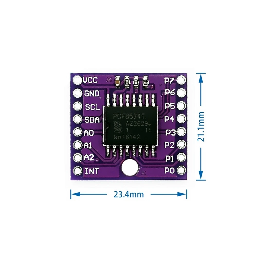 I2C modul PCF8574T pro Arduino – rozšíření I/O portů