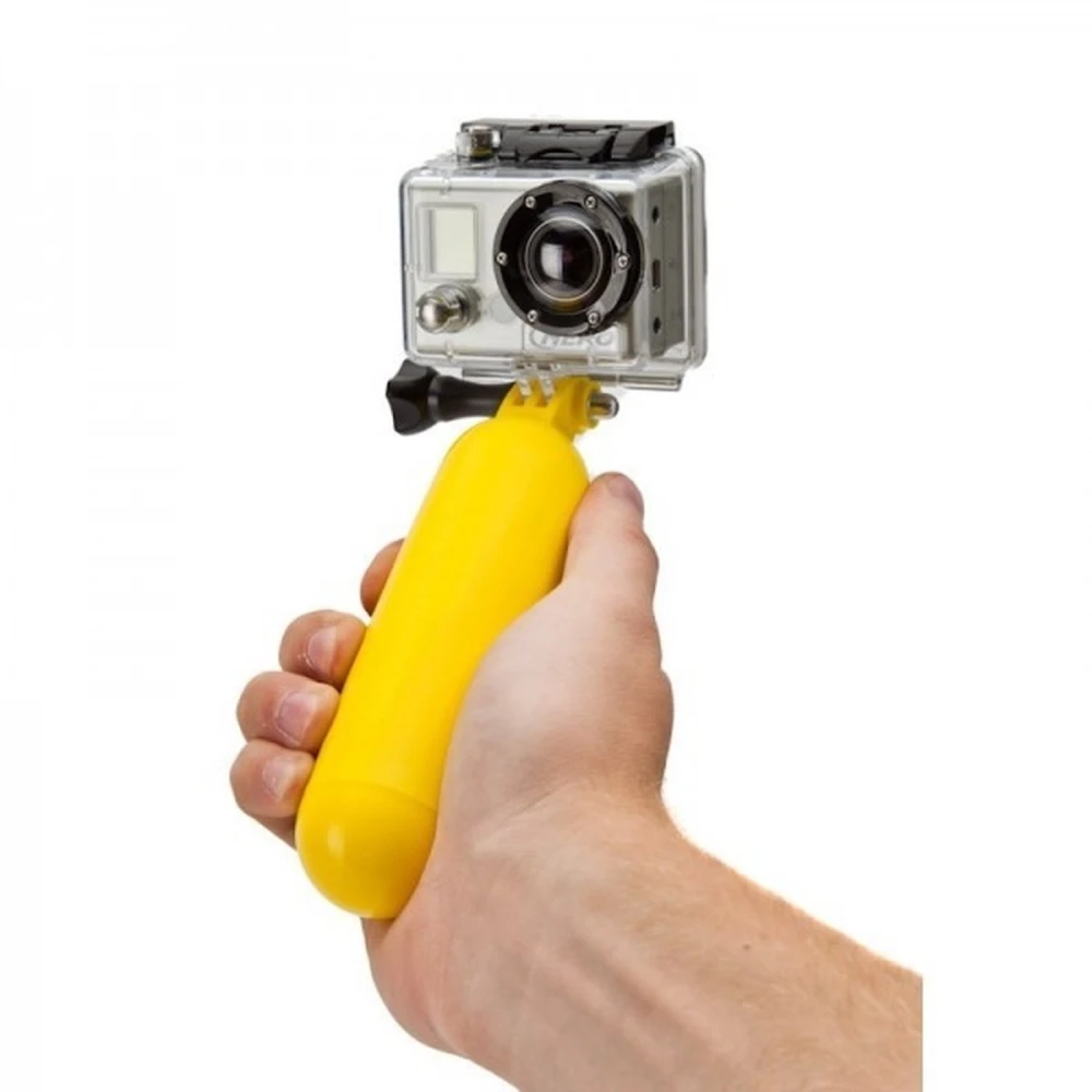 Žlutý plovoucí vodní monopod pro GoPro 1/2/3 a SJ4000