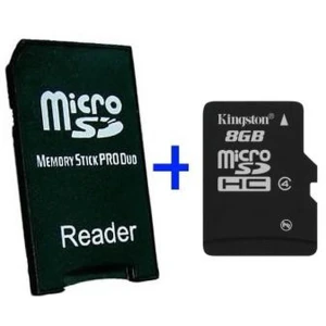 MS Pro Duo adaptér MicroSD 8GB pro PSP