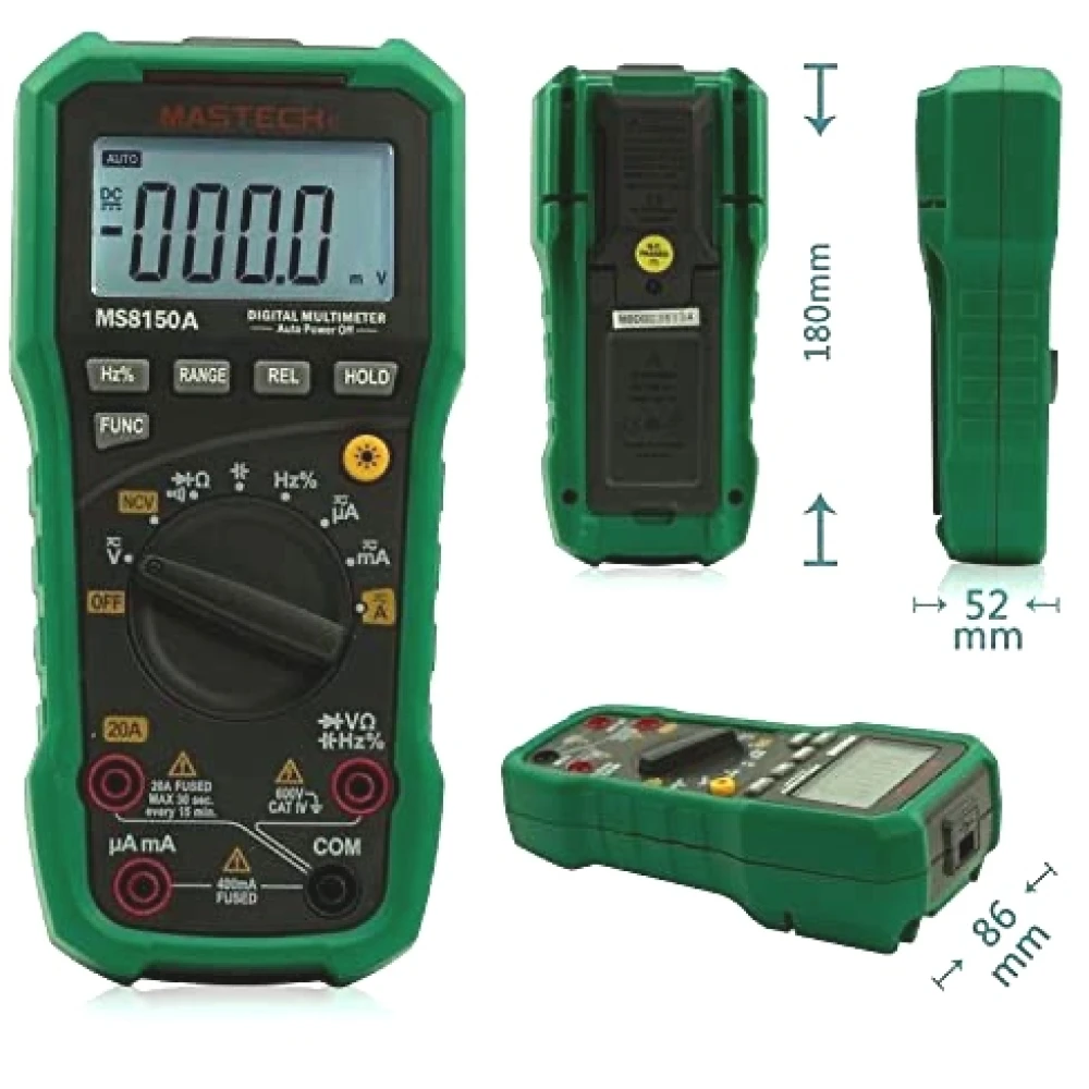 Digitální multimetr Mastech MS8150A s frekvencí a kapacitancí CAT3 CAT4