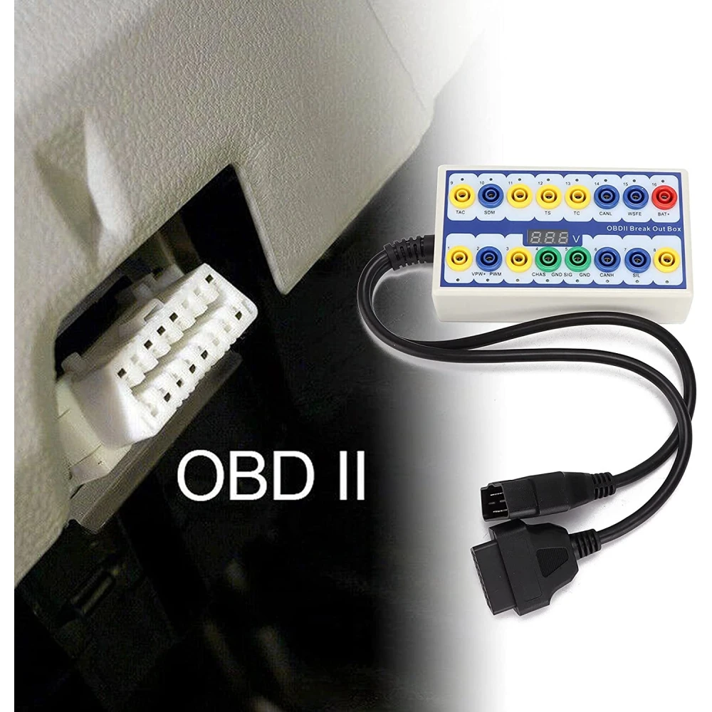 OBDII Breakout Box detektor protokolu – profesionální diagnostika