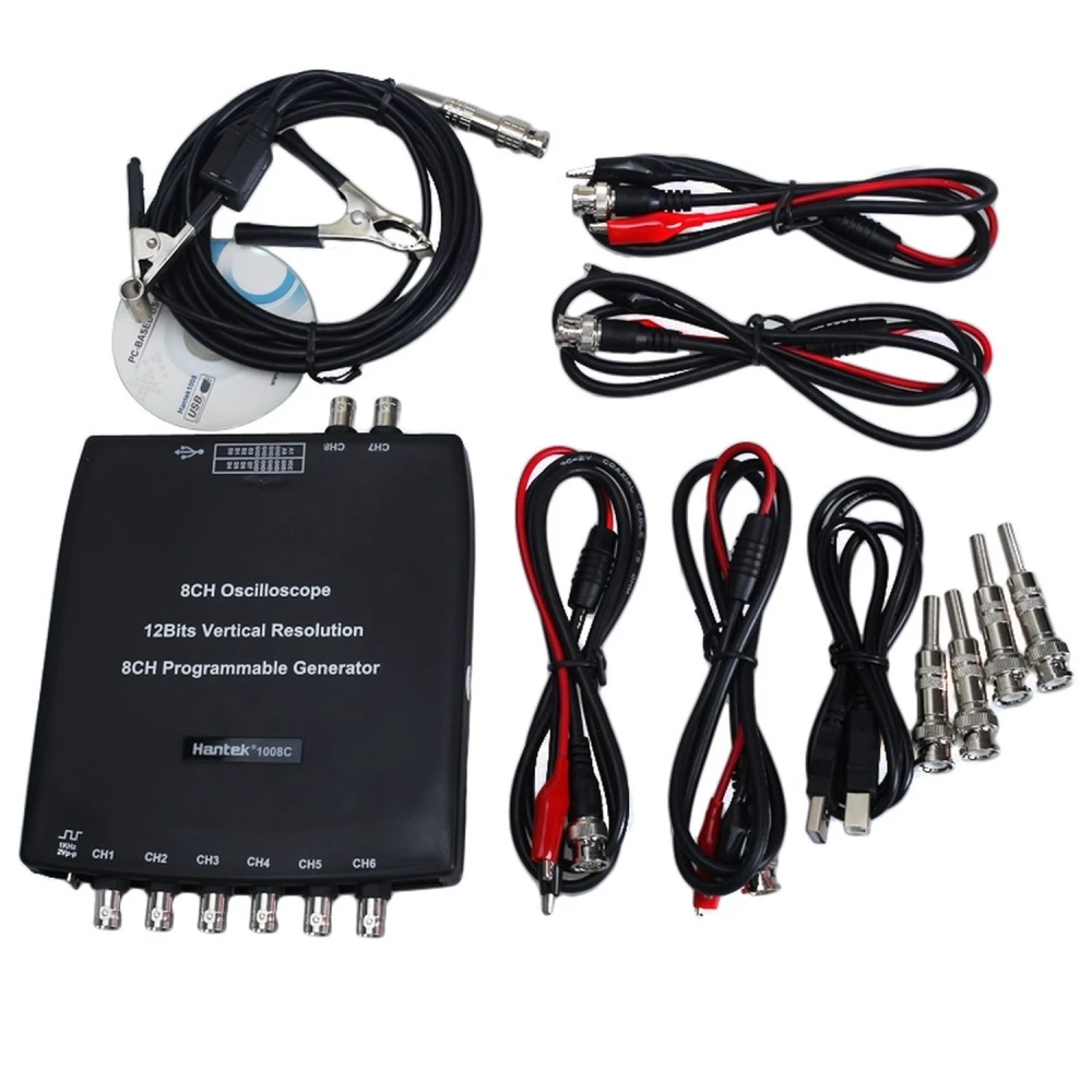 USB osciloskop pro auto Hantek 1008c digitální 8 kanálů pro PC