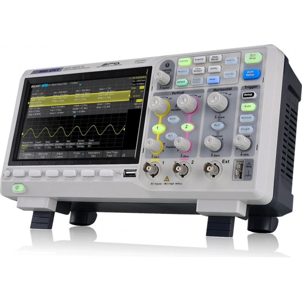 Digitální osciloskop Siglent SDS1202X-E 200 MHz se 2 kanály