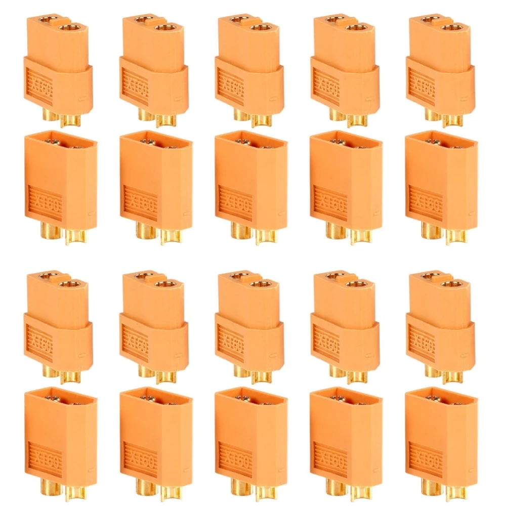 Pack 20 konektorů XT60 (10 samice + 10 samec) Amass pro LiPo baterie