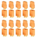 Pack 20 konektorů XT60 (10 samice + 10 samec) Amass pro LiPo baterie