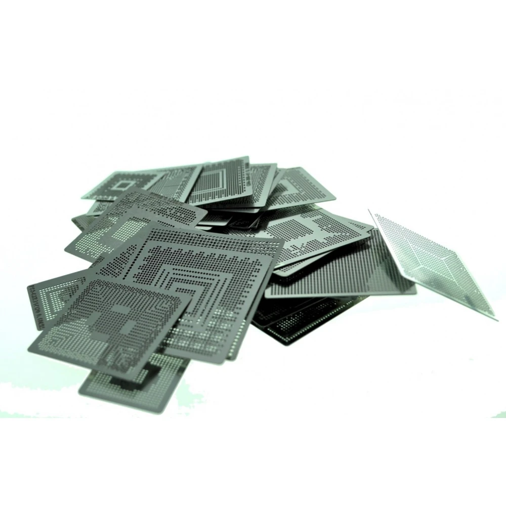 Pack 79 šablon pro přímé pájení BGA a opravy elektroniky