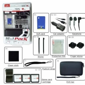 16v1 příslušenství pro Nintendo DSi XL – kompletní sada