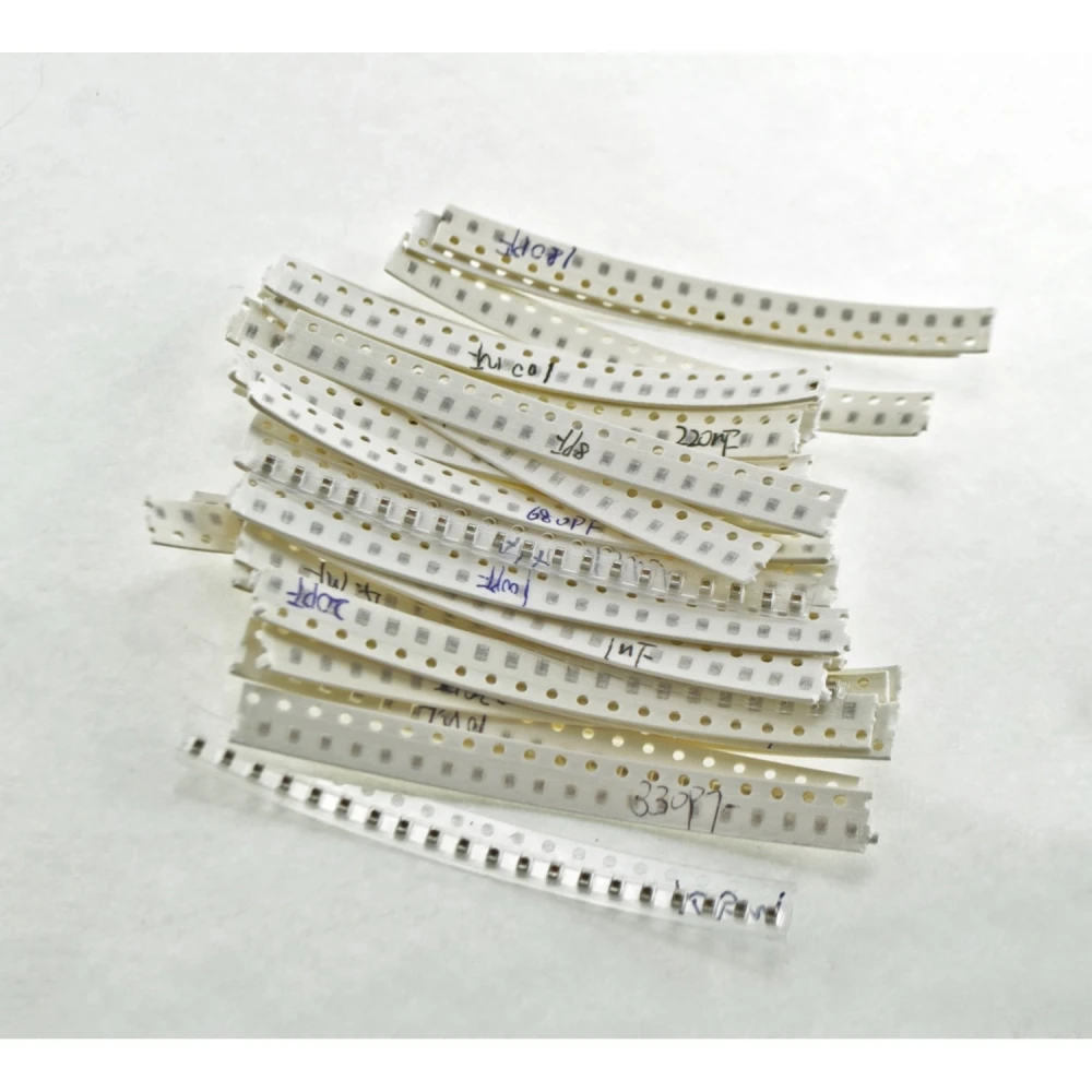 Sada SMD kondenzátorů 0603 - 720 kondenzátorů, 36 hodnot 1pF až 10uF