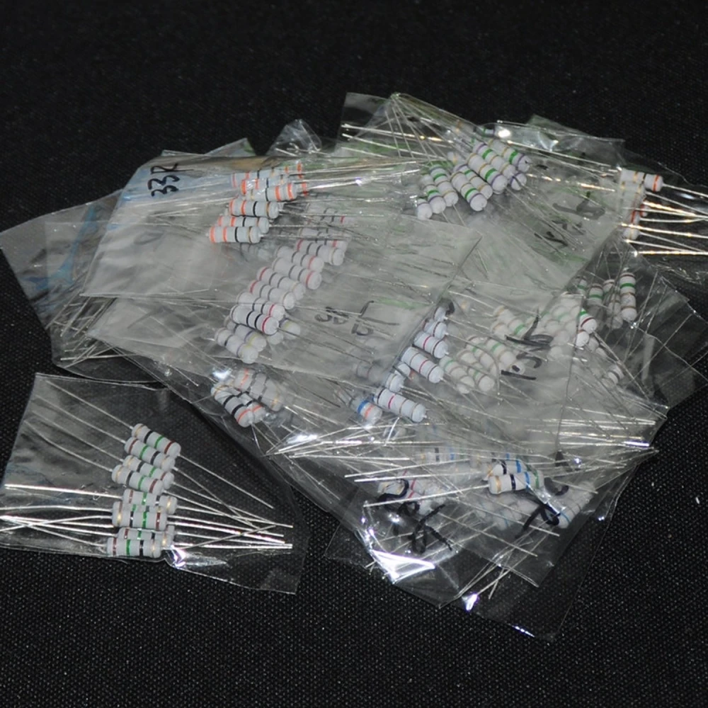 Sada rezistorů 1W 230 ks - 23 hodnot od 22 Ohm do 1M Ohm