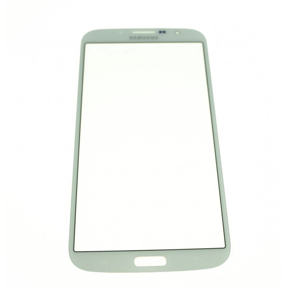 Skleněný displej Samsung Galaxy Mega bílý - díl k opravě