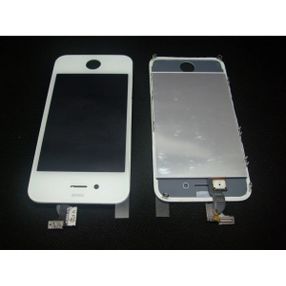 Bílý displej iPhone 4S + dotyková vrstva a sklo připravené k instalaci